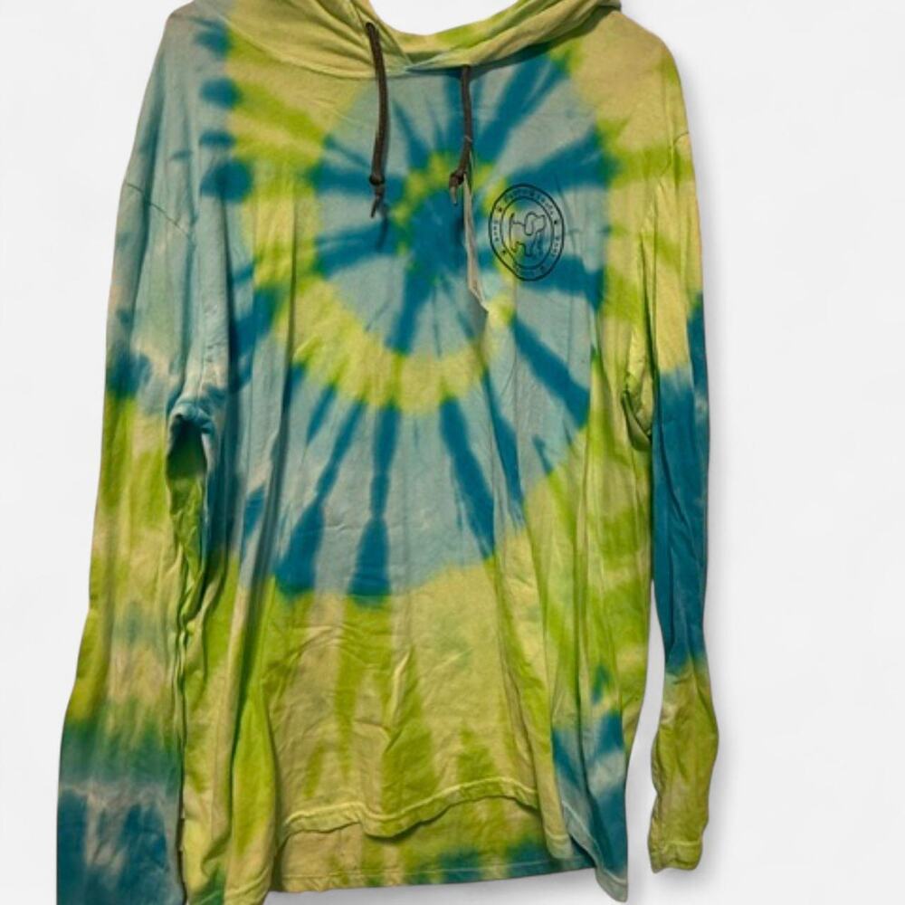 Puppie Love Tie Dye Hooded Tee Large NWT Rescue Dog